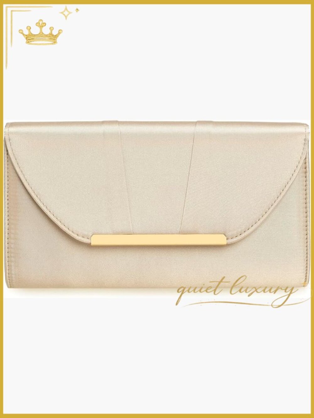 Elegant Pleated Satin Evening Clutch with Removable Chain Strap